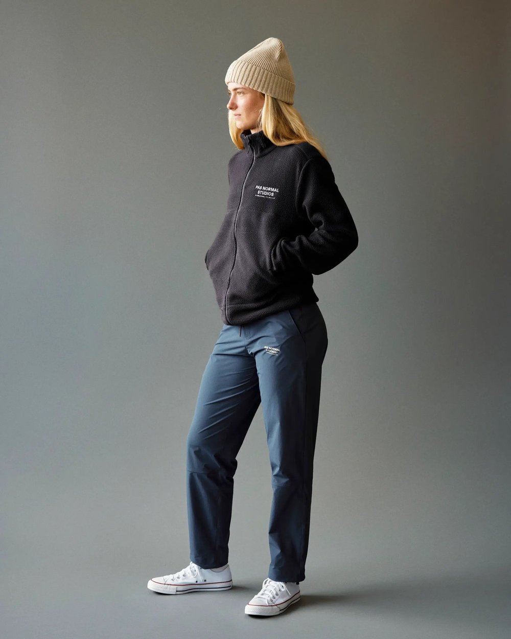 PAS NORMAL STUDIOS Off-Race Fleece Jacket Black Women & Men